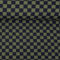 Preview: RESTSTÜCK 1,00m !!! - Waffle Rib Jersey - Check - khaki/black