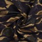 Preview: Viskose Jacquard - Abstrakt Leaves - Wera - dark brown