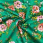 Preview: Bio Baumwoll Satin - Sweet Rose - Wildflower - Cloud9 Fabrics