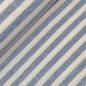 Preview: Woll Strick - Ringel - jeansblau/natur