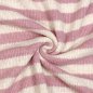 Preview: Woll Strick - Ringel - rosa/natur