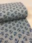 Preview: Bio Jacquard - 3D Relief Anker - grau/blau - Hamburger Liebe