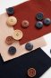 Preview: Knopf Corozo - Blaze - 15 mm - faded blue - Mind the Maker