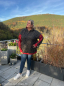 Preview: Modal French Terry - Leo Streifen - rot/anthrazit - Swafing by Kibadoo