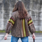 Preview: Viskose - Leo Streifen - schlamm/peppercorn - Bordure Studio - Swafing by Kibadoo