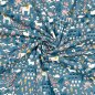 Preview: RESTSTÜCK 0,50m !!! - Bio Jersey - Tierwiese - blau