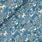 Preview: RESTSTÜCK 0,50m !!! - Bio Jersey - Tierwiese - blau