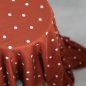 Preview: Viskose Crepe mit LENZING™ ECOVERO™ Fasern - Jolly Dots - sienna - Mind the Maker