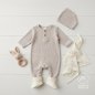 Preview: Doubleface Musselin - uni - beige/greige