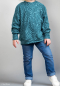 Preview: Jacquard Jersey - Emily Tiger - provincial blue/gulf coast