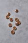 Preview: Knopf Corozo - Dish - 20 mm - mustard - meetMilk