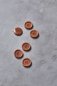 Preview: Knopf Corozo - Dish - 25 mm - rust - meetMilk