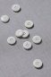 Preview: Knopf Corozo - Plain - 15 mm - bright white - meetMilk