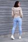 Preview: Two Tone Stripe Twill mit TENCEL™ - warm sand - MeetMilk