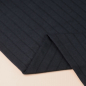 Preview: RESTSTÜCK 0,90m !!! - Bio Strickjersey - Stripe Pointelle - black - Mind the Maker