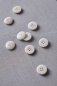 Preview: Knopf Corozo - Plain - 15mm - shell - meetMilk