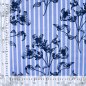Preview: Baumwoll Stretch - Botanic Lines - light blue/offwhite/navy