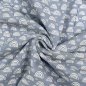 Preview: Musselin - Rainbow & Dots - hellblau