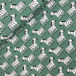 Preview: RESTSTÜCK 0,50m !!! - Bio Jersey - Zebra - mint
