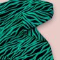 Preview: Viskose mit LENZING™ ECOVERO™ Fasern - Zebra - jolly green/black - Mind the Maker