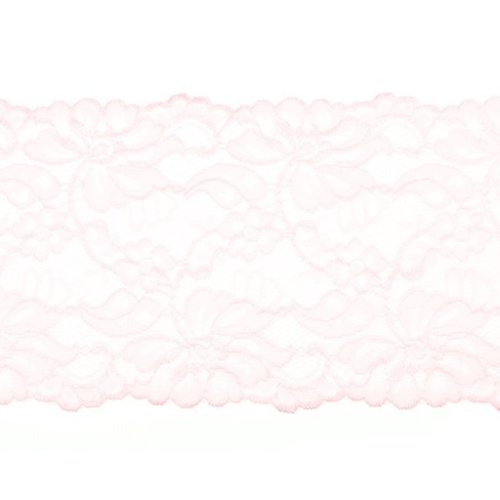 Spitzen Borte - elastisch - rosa