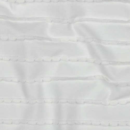 Preview: Jersey - Ruffles - ecru