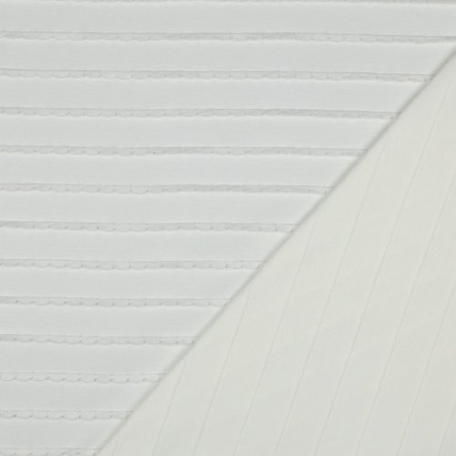 Preview: Jersey - Ruffles - ecru