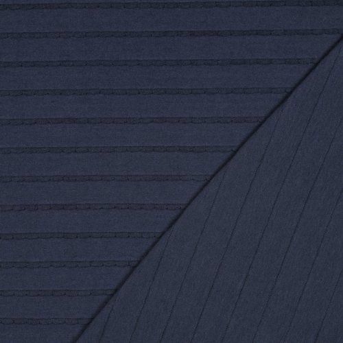 Preview: Jersey - Ruffles - navy