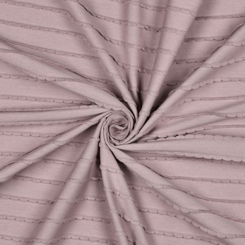 Jersey - Ruffles - mauve