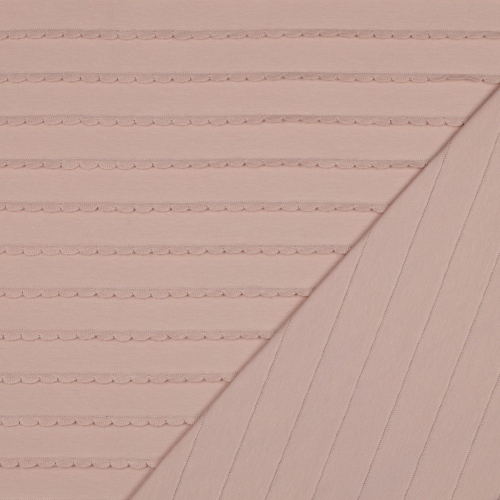Preview: RESTSTÜCK 0,50m !!! - Jersey - Ruffles - nude