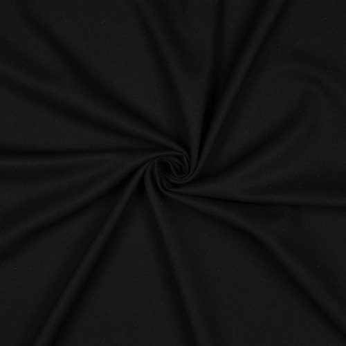Viskose Gabardine Stretch - Wool Touch - schwarz