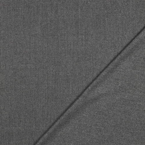 Preview: Viskose Gabardine Stretch - Wool Touch - grau meliert