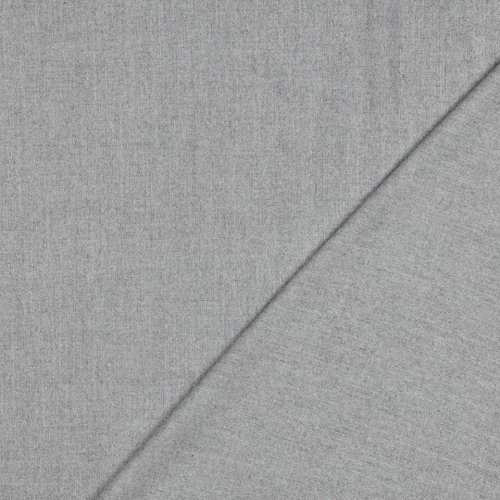 Preview: Viskose Gabardine Stretch - Wool Touch - hellgrau meliert