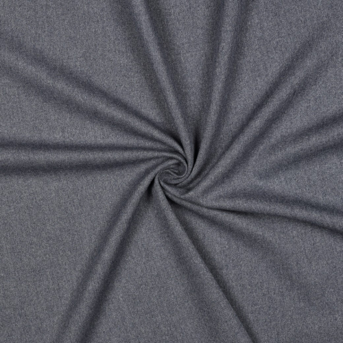Viskose Gabardine Stretch - Wool Touch - marineblau meliert