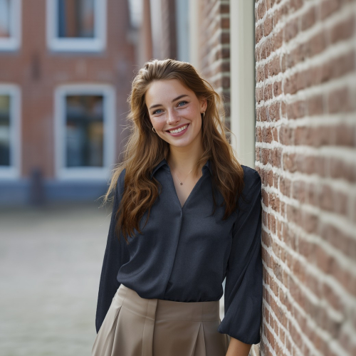 Preview: Viskose Gabardine Stretch - Wool Touch - dunkelgrau meliert