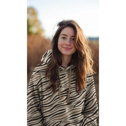 Preview: Sweat - Zadok Zebra - braun/ecru/beige