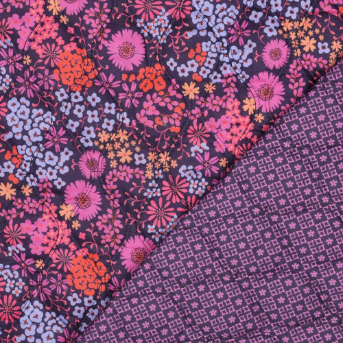 Doubleface Stepper - Mieke Flower - lila/violett