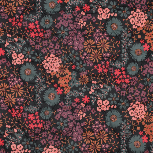 Doubleface Stepper - Mieke Flower - schwarz/grün