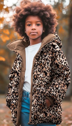 Preview: Velour Jackenstepper - Miro Leo - brown/black