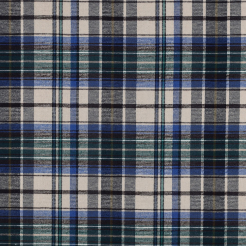 Flanell - Idan Karo - beige/blau/anthrazit