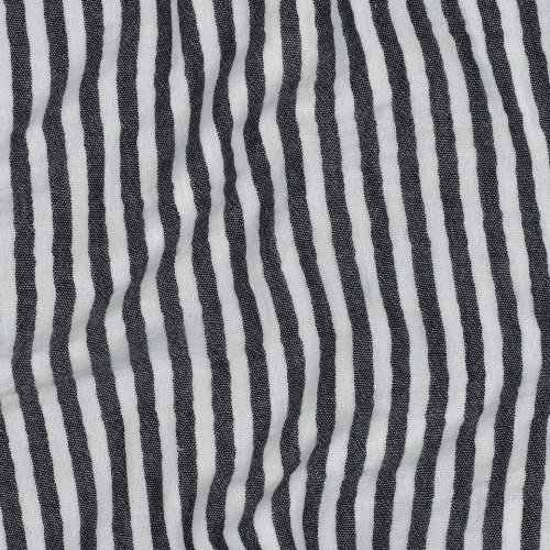 Musselin - Piero Streifen - garngefärbt - marine/weiß