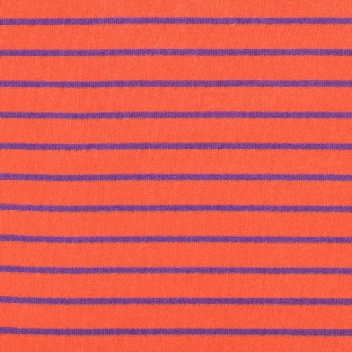 Frottee - Streifen - orange/lila