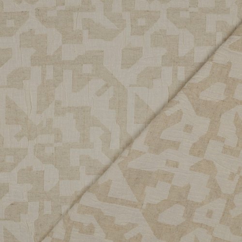 Preview: Baumwoll Leinen Viskose Gemisch - Alvar Struktur - sand/beige