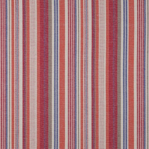 Viskose Leinen - Bolivia Streifen - sand/orange/blau