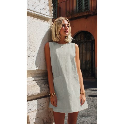 Preview: Baumwoll Leinen Viskose Gemisch - Eivin - sand meliert