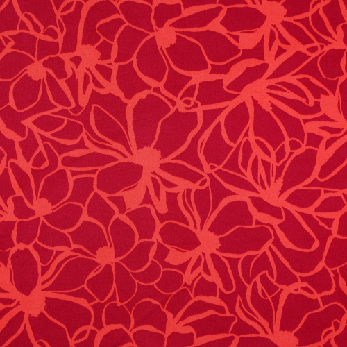 Preview: RESTSTÜCK 1,60m !!! - Baumwoll Satin - Magnolia - magenta - Nerida Hansen