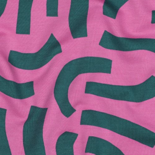French Terry - Playful - pink - Nerida Hansen
