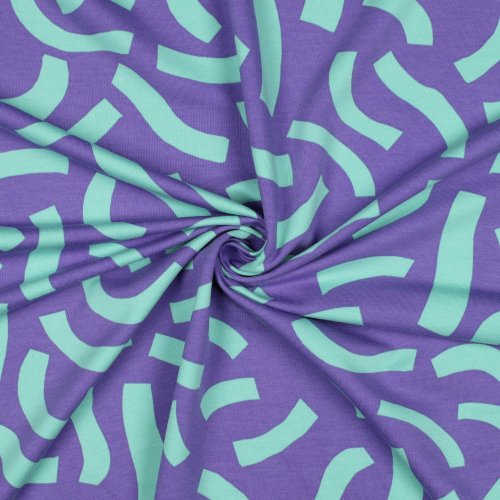 French Terry - Playful - purple - Nerida Hansen