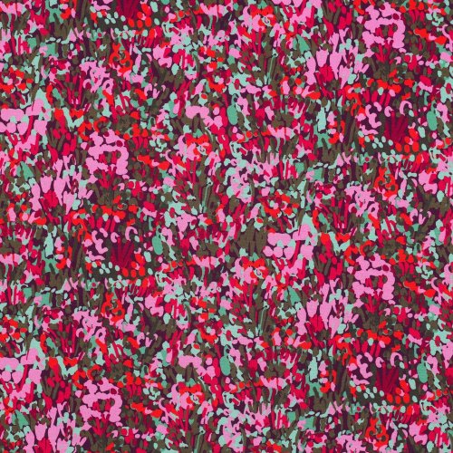 Viskose mit LENZING™ ECOVERO™ Fasern - Colorful Garden - plum - Nerida Hansen