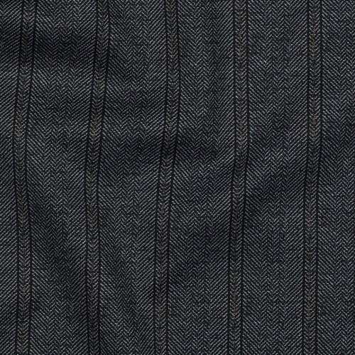 Viskose Jersey Punta - Herringbone - blaugrau/senf